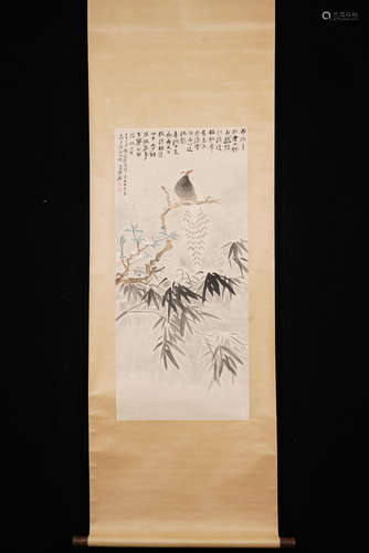 A Chinese Flower&bird Painting, Zhang Daqian Mark