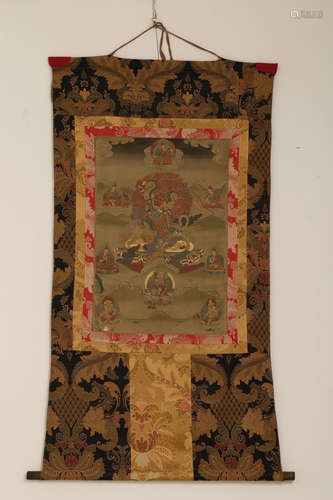 A Chinese Mahakala Thang-ga