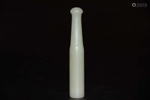 A Chinese Hetian Jade cigarette holder