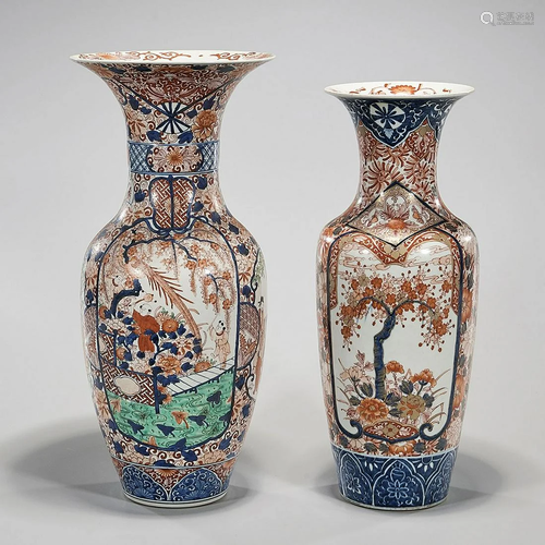 Two Chinese Enameled Porcelain Vases