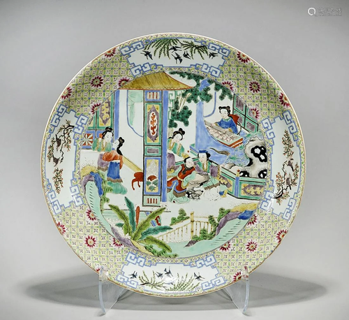 Chinese Enameled Porcelain Charger