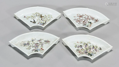 Group of Four Chinese Enameled Porcelain Dishes