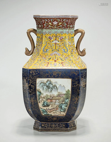 Chinese Enameled Porcelain Vase