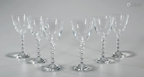 Set of Six Baccarat Vega Water Glasses