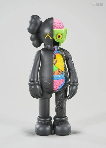 KAWS Flayed Open Half Dissected Companion Black 16