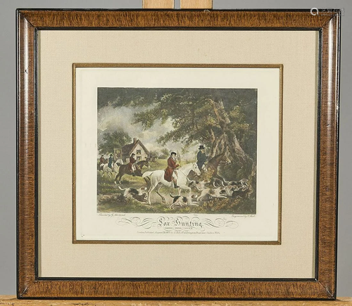 Two Antique Colored Prints After George Morland