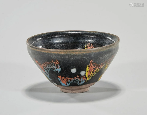 Chinese Song-Style Ceramic Glazed Bowl