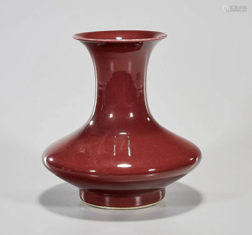 Chinese Oxblood Porcelain Vase