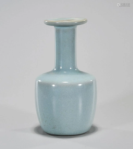 Chinese Song-Style Ru Ware Mallet Vase