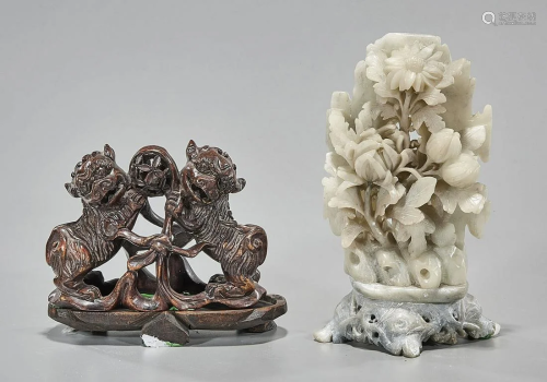 Two Chinese Hardstone Carvings