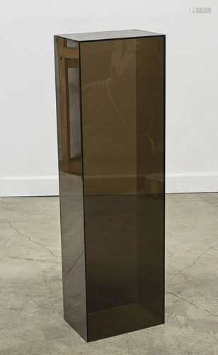 Smoke Plexiglass Contemporary Pedestal