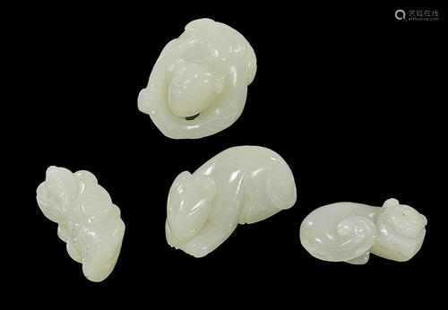 Group of Four Chinese Jade Carvings