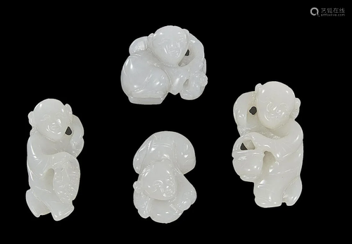 Group of Four Chinese Jade Carvings