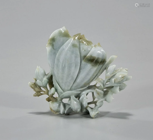 Chinese Jadeite Lotus Blossom