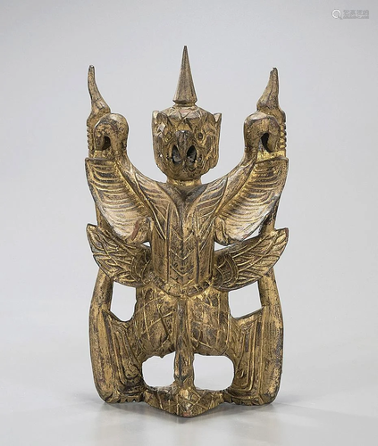 Thai Carved Gilt Wood Garuda