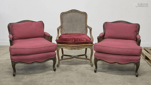 Group of Three Louis XV Style Chairs