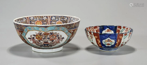 Two Antique Japanese Imari Bowls