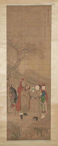 Chinese Scroll Painting After Gu Lo