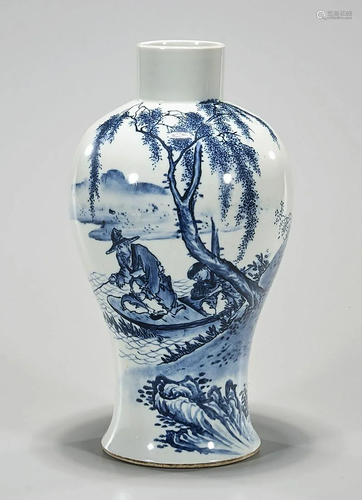 Chinese Blue and White Porcelain Vase