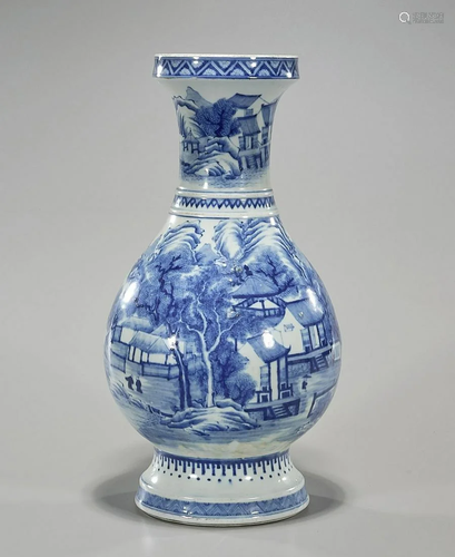 Chinese Blue and White Porcelain Vase