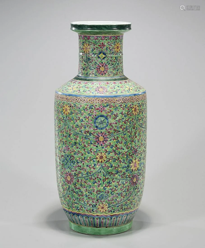 Chinese Enameled Porcelain Maul Vase