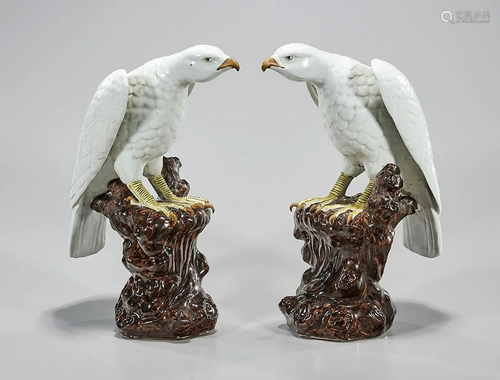 Pair of Porcelain Birds