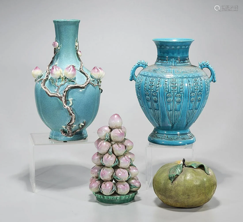 Group of Four Chinese Ceramic Pieces