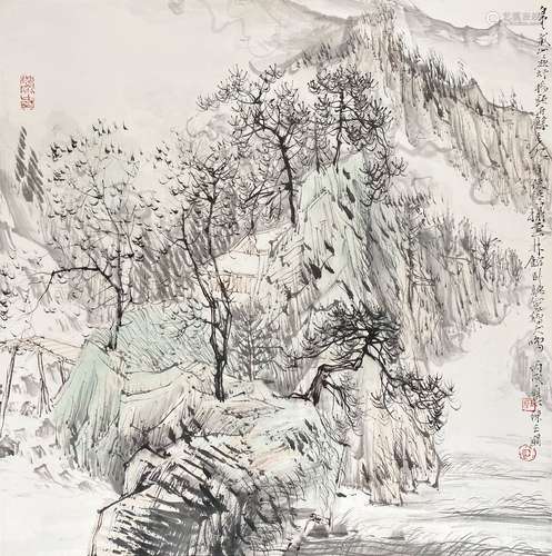 陈玉圃 	山水