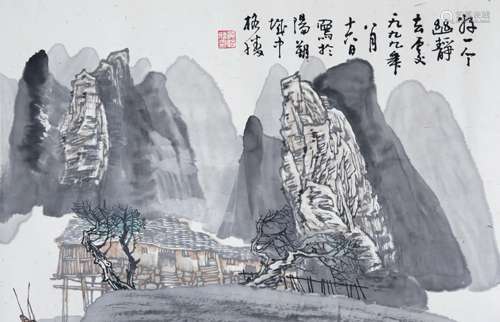 黄格胜 	山水