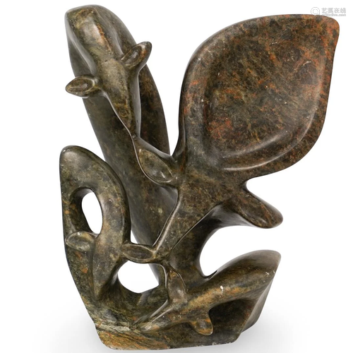 African Carved Soapstone Sculpture