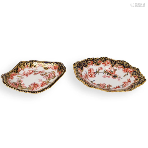 (2 Pc) Royal Crown Derby Porcelain Dishes