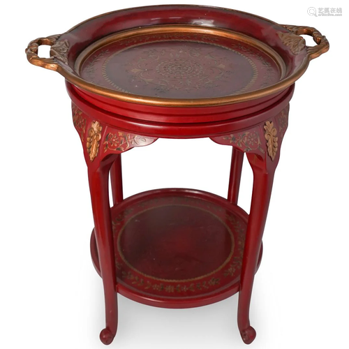 Oriental Accent Tray Table