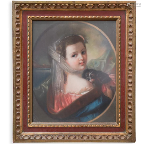 Antique Portrait Oil Painting