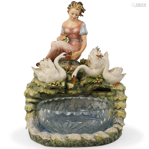 Capodimonte Figural Lamp