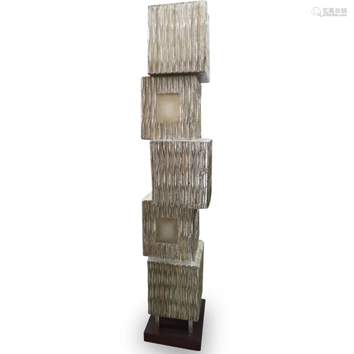 Contemporary Stacked Cube Lamp