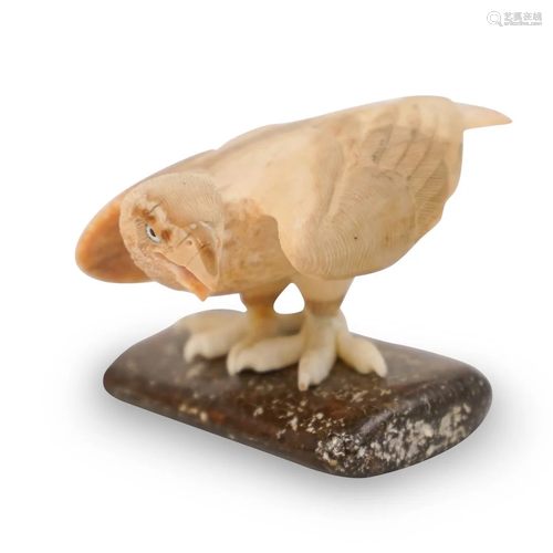 Aningayou Walrus Carved Eagle