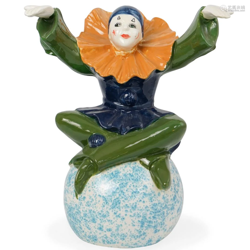 Ceramic Clown Statue