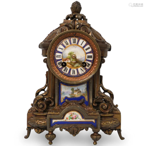 19th Cent. Japy Freres French Gilt ClockÃ‚