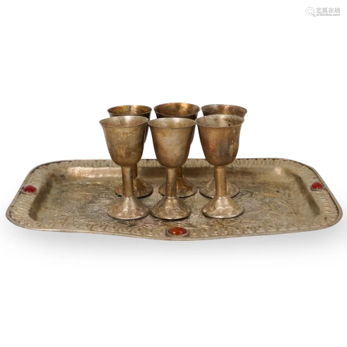 Chinese Cup & Tray Set