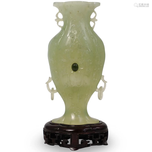 Chinese Carved Jade Urn