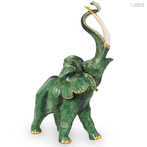 Capodimonte Hand Painted Elephant