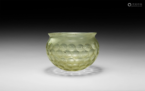 Western Asiatic Sassanian Cut-Glass Cup