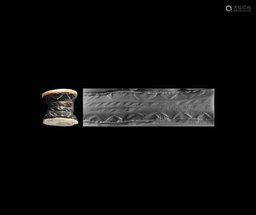 Western Asiatic Mother of Pearl Cylinder Seal