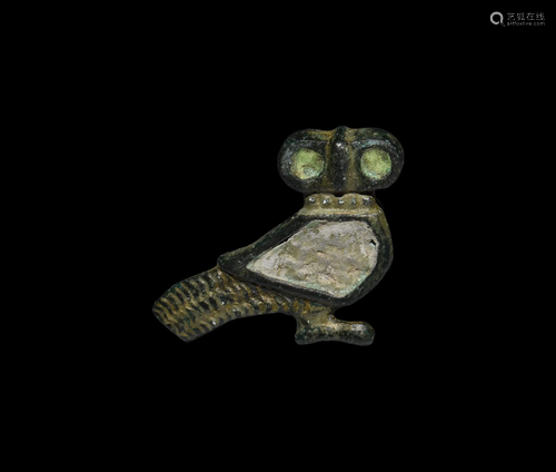 Romano-British Enamelled Owl Brooch