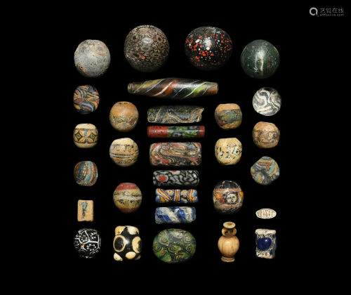 Roman Glass Bead Collection