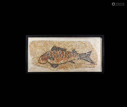Roman Mosaic with Fish