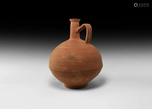 Western Asiatic Nabataean Redware Wine Fla…