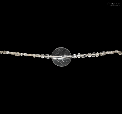 Mesopotamian Rock Crystal Bead Necklace String