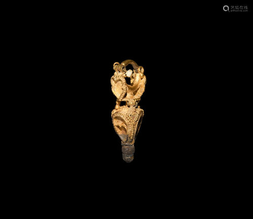 Parthian Elaborate Gold Earring