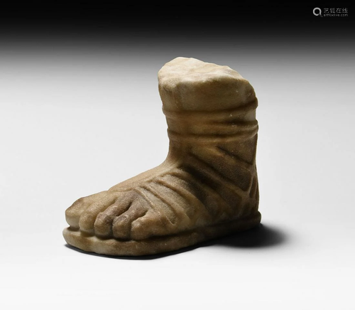 Roman Marble Sandalled Foot